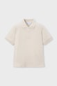 Mayoral polo bawełniane dziecięce bawełna beżowy 150.5A.Mini.PPY2