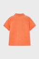 Детска памучна тениска с яка Mayoral 150.5A.Mini.PPY2 оранжев SS26