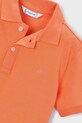 Момче Детска памучна тениска с яка Mayoral 150.5A.Mini.PPY2 оранжев