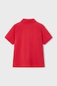 Mayoral polo bawełniane dziecięce 150.5A.Mini.PPY2 czerwony SS26