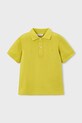 Mayoral polo bawełniane dziecięce 150.5A.Mini.PPY2 zielony SS26