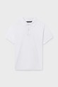 Παιδικά βαμβακερά μπλουζάκια πόλο Mayoral βαμβάκι λευκό 890.7F.Junior.PPY2