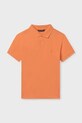 Παιδικά βαμβακερά μπλουζάκια πόλο Mayoral 890.7F.Junior.PPY2 πορτοκαλί SS26