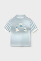 Mayoral polo bawełniane dziecięce 1110.3F.Baby.PPY2 biały SS26