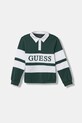 Guess polo bawełniane dziecięce z kołnierzykiem zielony L6RP04.KCNQ4.PPY2
