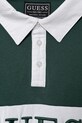 Chłopiec Guess polo bawełniane dziecięce L6RP04.KCNQ4.PPY2 zielony