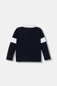Guess longsleeve bawełniany dziecięcy N6RP00.KCNQ4.PPY2 granatowy SS26