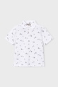 Mayoral polo dziecięce wzorzyste biały 3101.5A.Mini.PPY2