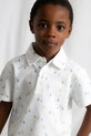 Παιδικό πουκάμισο πόλο Mayoral 3101.5A.Mini.PPY2 λευκό