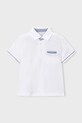 Mayoral polo bawełniane dziecięce z elastanem biały 3103.5B.Mini.PPY2