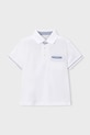 Mayoral polo bawełniane dziecięce z elastanem biały 3103.5B.Mini.PPY2