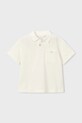 Παιδικά βαμβακερά μπλουζάκια πόλο Mayoral 3105.5C.Mini.PPY2 μπεζ SS26
