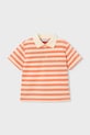 Mayoral polo bawełniane dziecięce 3110.5H.Mini.PPY2 pomarańczowy SS26