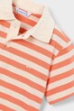 Mayoral polo bawełniane dziecięce pomarańczowy 3110.5H.Mini.PPY2