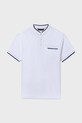 Mayoral polo bawełniane dziecięce bawełna biały 6163.7B.Junior.PPY2
