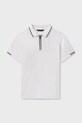 Mayoral polo bawełniane dziecięce wzorzyste biały 6166.7E.Junior.PPY2