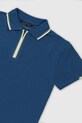 Mayoral polo bawełniane dziecięce niebieski 6166.7E.Junior.PPY2
