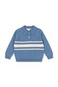 Konges Sløjd sweter wełniany dziecięcy BASI POLO wełna niebieski KS104662.PPY2