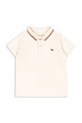 Konges Sløjd polo bawełniane dziecięce FLORIAN POLO SHIRT GOTS bawełna beżowy KS104814.PPY2