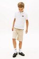 Chłopiec Tommy Hilfiger polo dziecięce bawełniane KB0KB10227.128.176.PPY2 biały