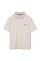 BOSS tricouri polo din bumbac pentru copii fixat bej J52961.114.150