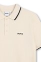 Αγορίστικα Βαμβακερό μπλουζάκι πόλο BOSS J53169.102.108 μπεζ
