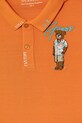 Chłopiec Guess polo dziecięce bawełniane N6GP01.K9WF4.PPY2.M pomarańczowy