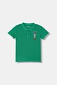 Guess polo dziecięce bawełniane zielony N6GP01.K9WF4.PPY2.M