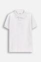 Детска памучна тениска с яка Coccodrillo памук бял WC6143601EJB