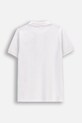 Детска памучна тениска с яка Coccodrillo WC6143601EJB бял SS26
