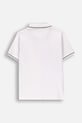 Coccodrillo polo tričko detské s bavlnou WC6143603EJB biela SS26