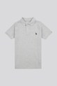 U.S. Polo Assn. polo dětské bavlněné USP2369 šedá SS26