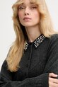 Gestuz sweter wełniany szary 10910778