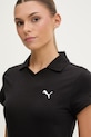 Puma polo damskie bawełniane z elastanem Baby Polo czarny 693848