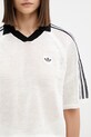adidas Originals Crochet polo swetrowe damskie beżowy KC6490