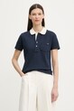 A.P.C. polo damskie bawełniane granatowy COGWZ.F26587