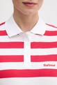 Barbour polo damskie bawełniane Ashbourne LML0887 czerwony