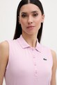Lacoste top damski różowy PF7414