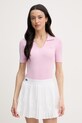 Lacoste футболка жіноча з віскозою рожевий AF9874