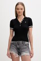 Guess Jeans polo damskie czarny W6GRZ1.Z3P32
