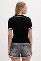 Odzież Guess Jeans polo damskie W6GRZ1.Z3P32 czarny