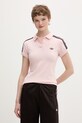 adidas Originals polo damskie bawełniane różowy KD3699