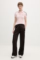 adidas Originals polo damskie bawełniane KD3699 różowy SS26