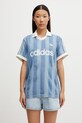adidas Originals polo bumbac femei albastru KD5448