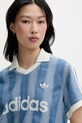 adidas Originals polo za žene od pamuka plava KD5448