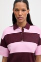 Marc O'Polo polo damskie z bawełną różowy 5000008118