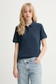 Marc O'Polo polo damskie bawełniane z elastanem granatowy 5000013269
