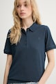 Marc O'Polo polo damskie bawełniane z elastanem granatowy 5000013269