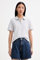 Marc O'Polo polo dámské bavlněné s elastanem šedá 5000013269