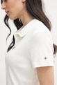 Tommy Hilfiger polo tričko dámske bavlnené WW0WW49252 biela